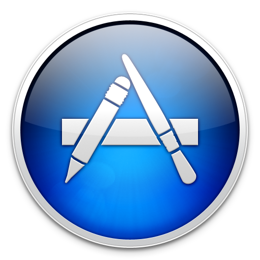 apple app store logo flat