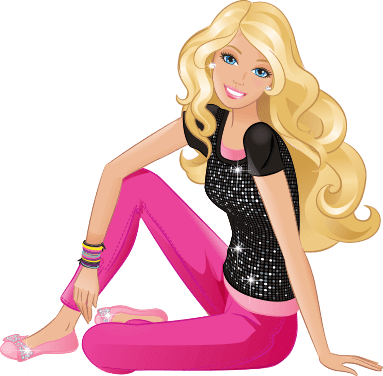 barbie doll vector png