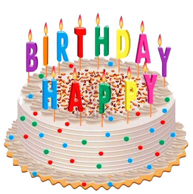 download birthday cake text transparent background #40701