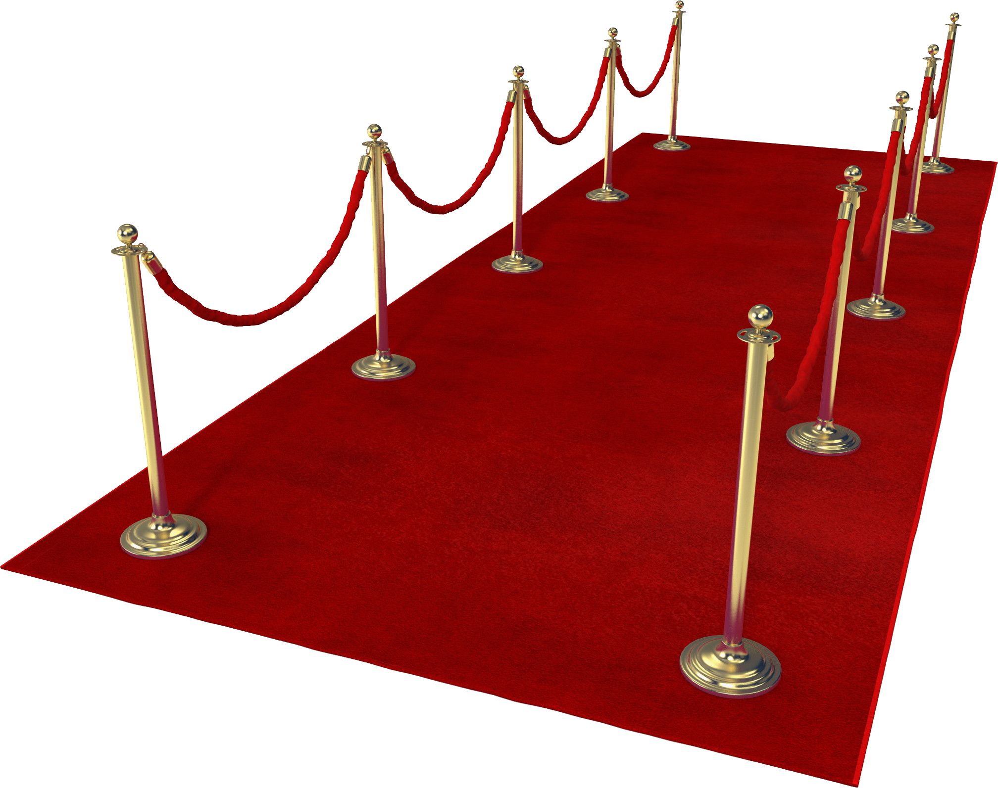 red carpet with velvet rope transparent background #27271