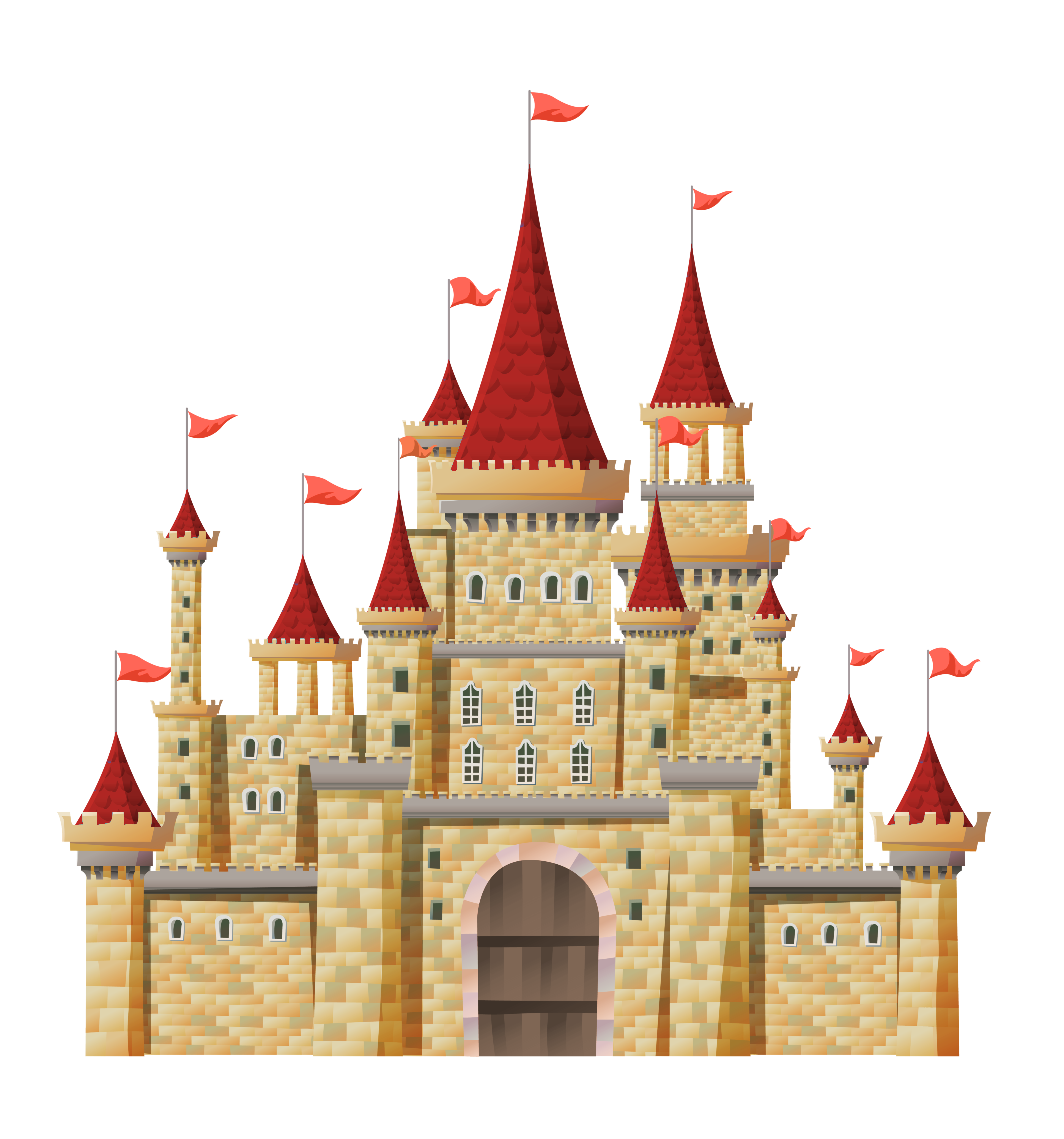 transparent castle clipart #42214