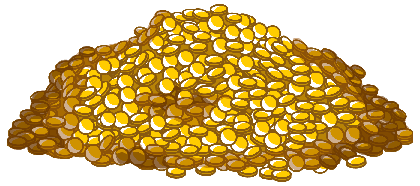 Gold coins PNG image transparent image download, size: 1057x964px