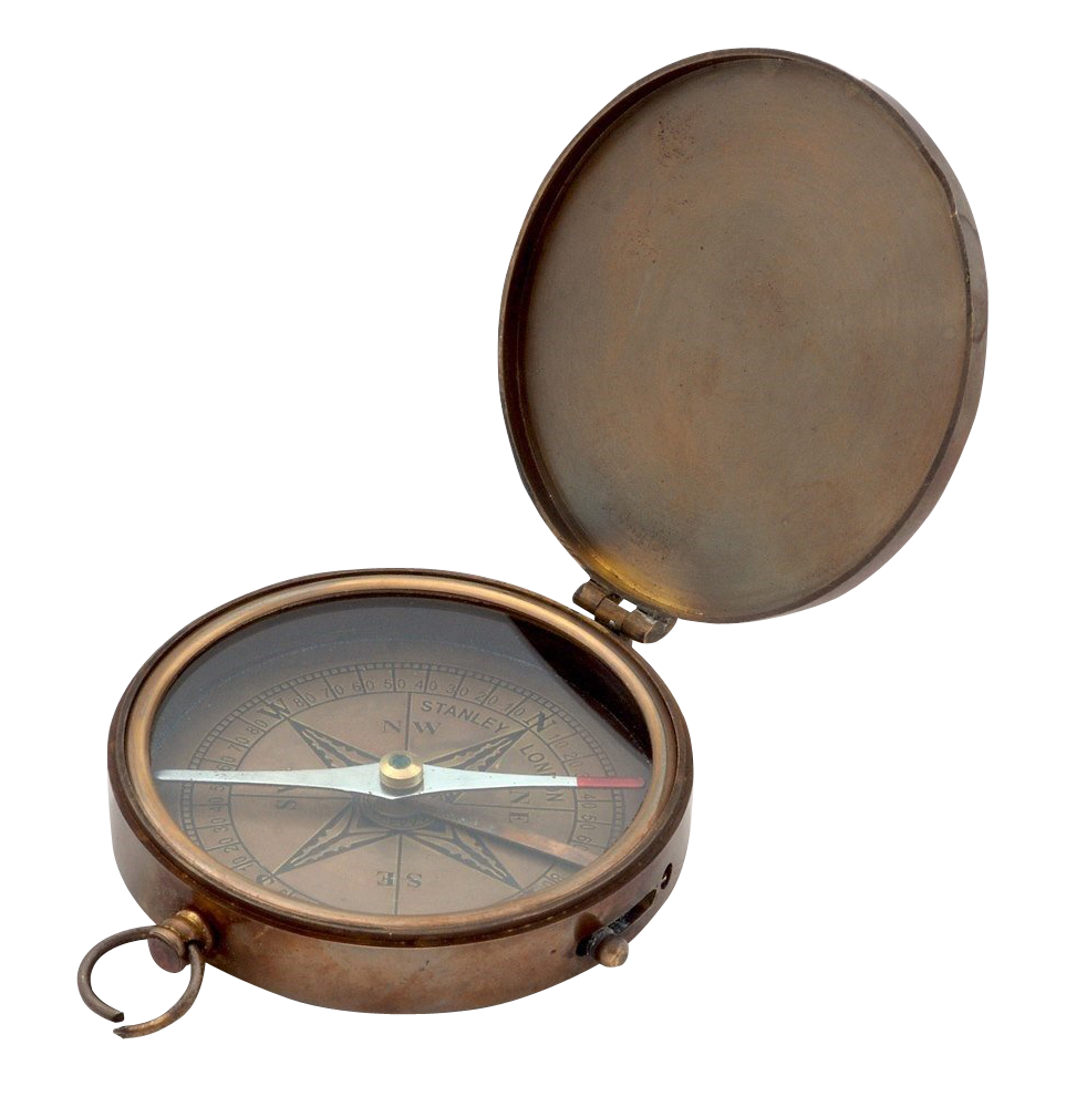 Antique Brass Pocket Compass PNG Images & PSDs for Download