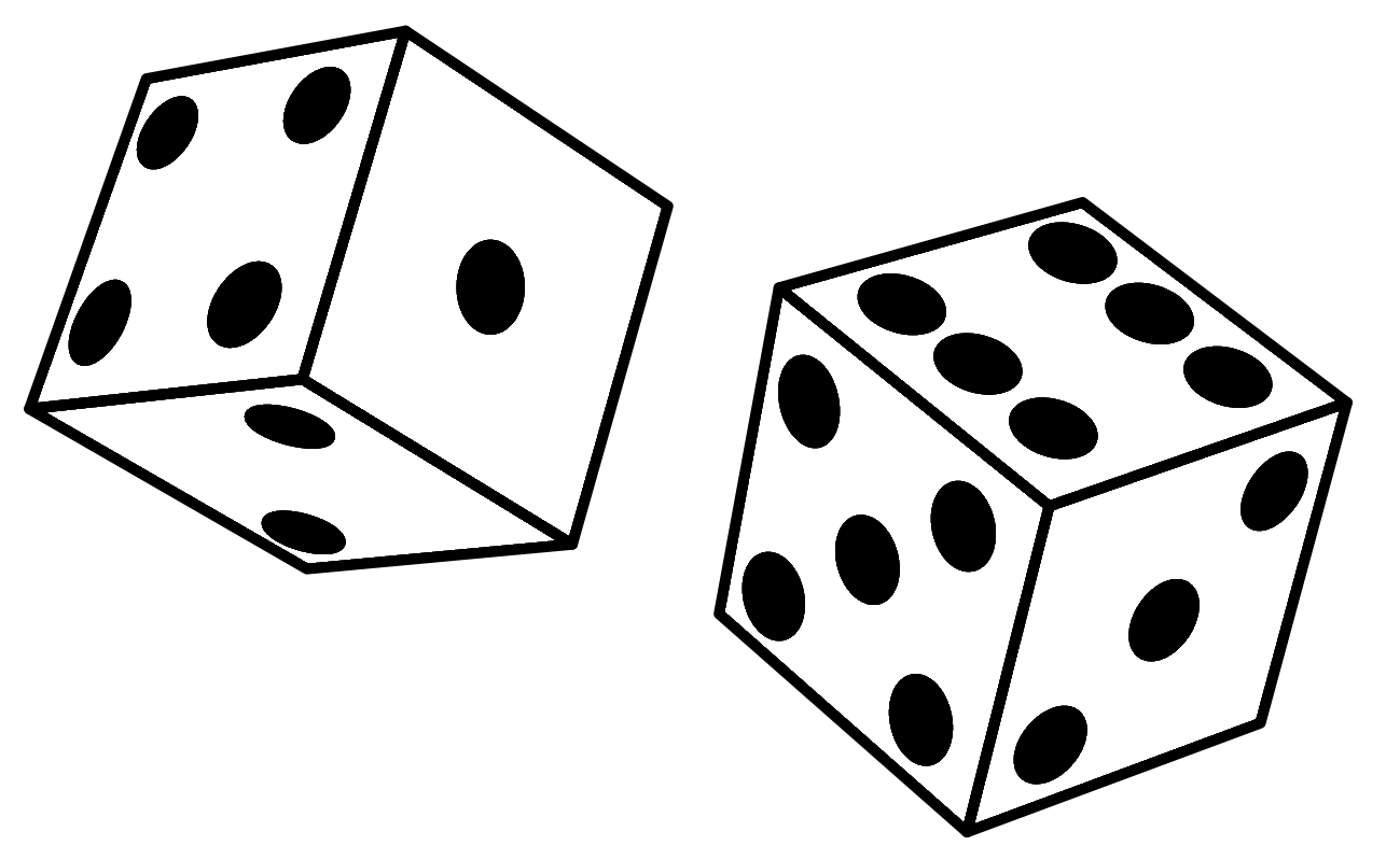 Dice Roll Vector Art PNG, Two Rolling White Dice Icon Flat Style, Style  Icons, White Icons, Dice Icons PNG Image For Free Download