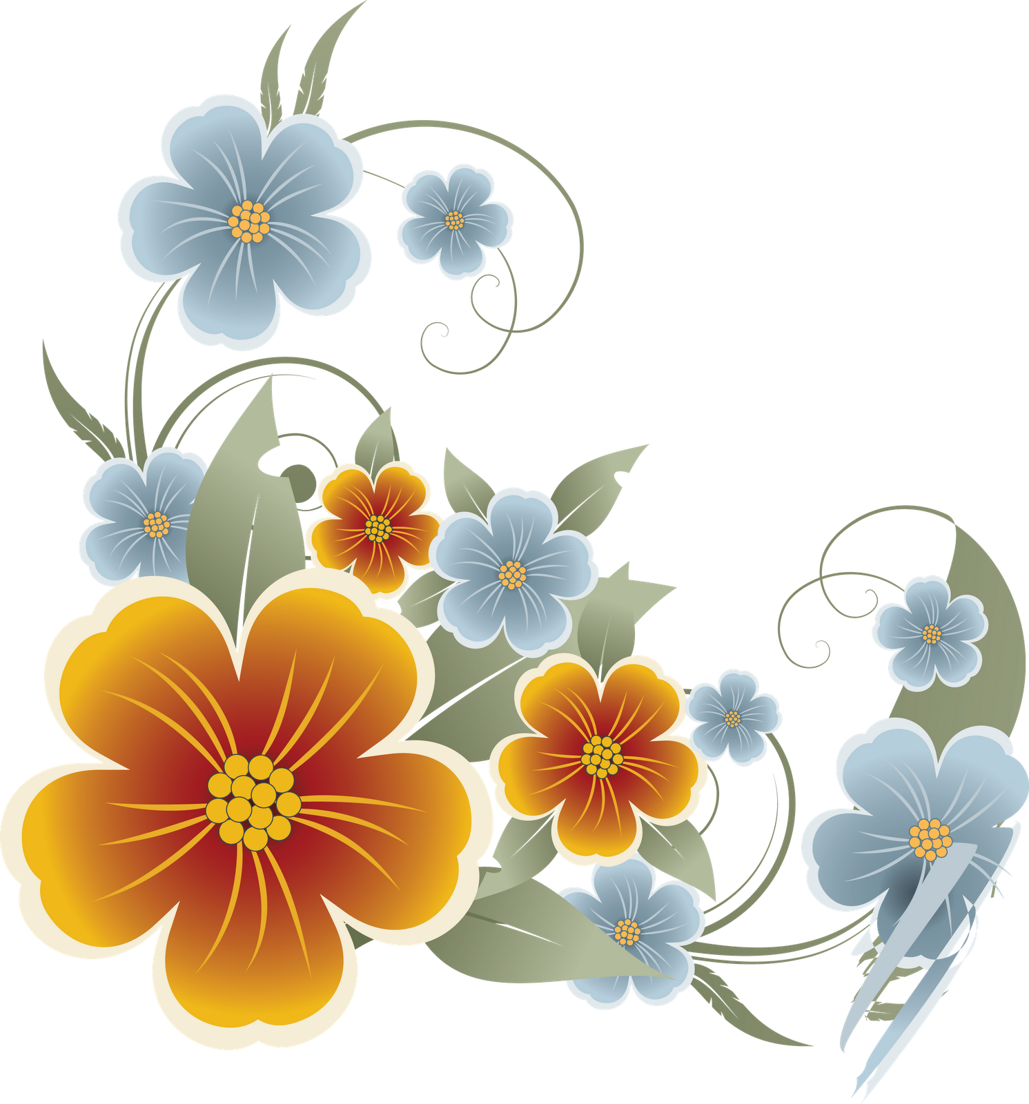 flowers vectors transparent #8191