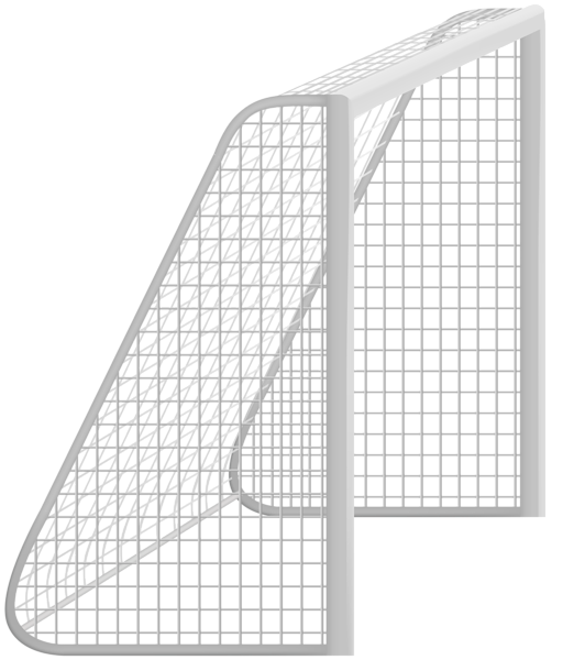 side view football goal transparent #37055