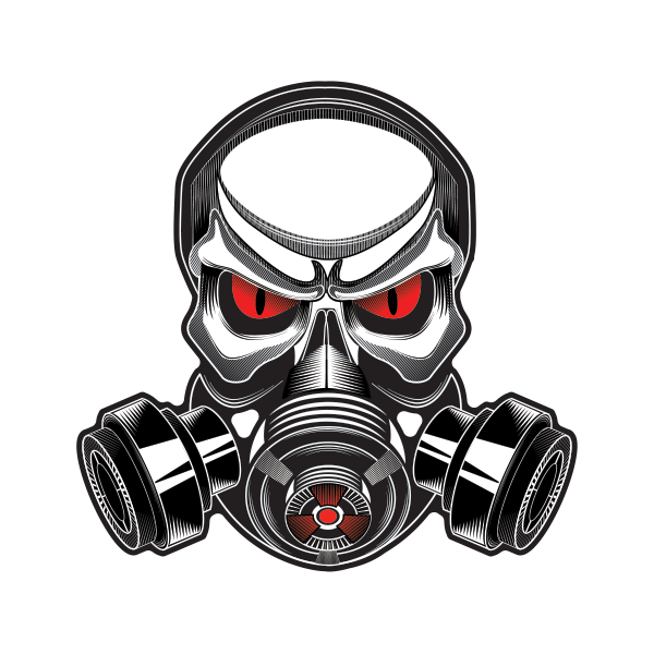 gas mask stencil png