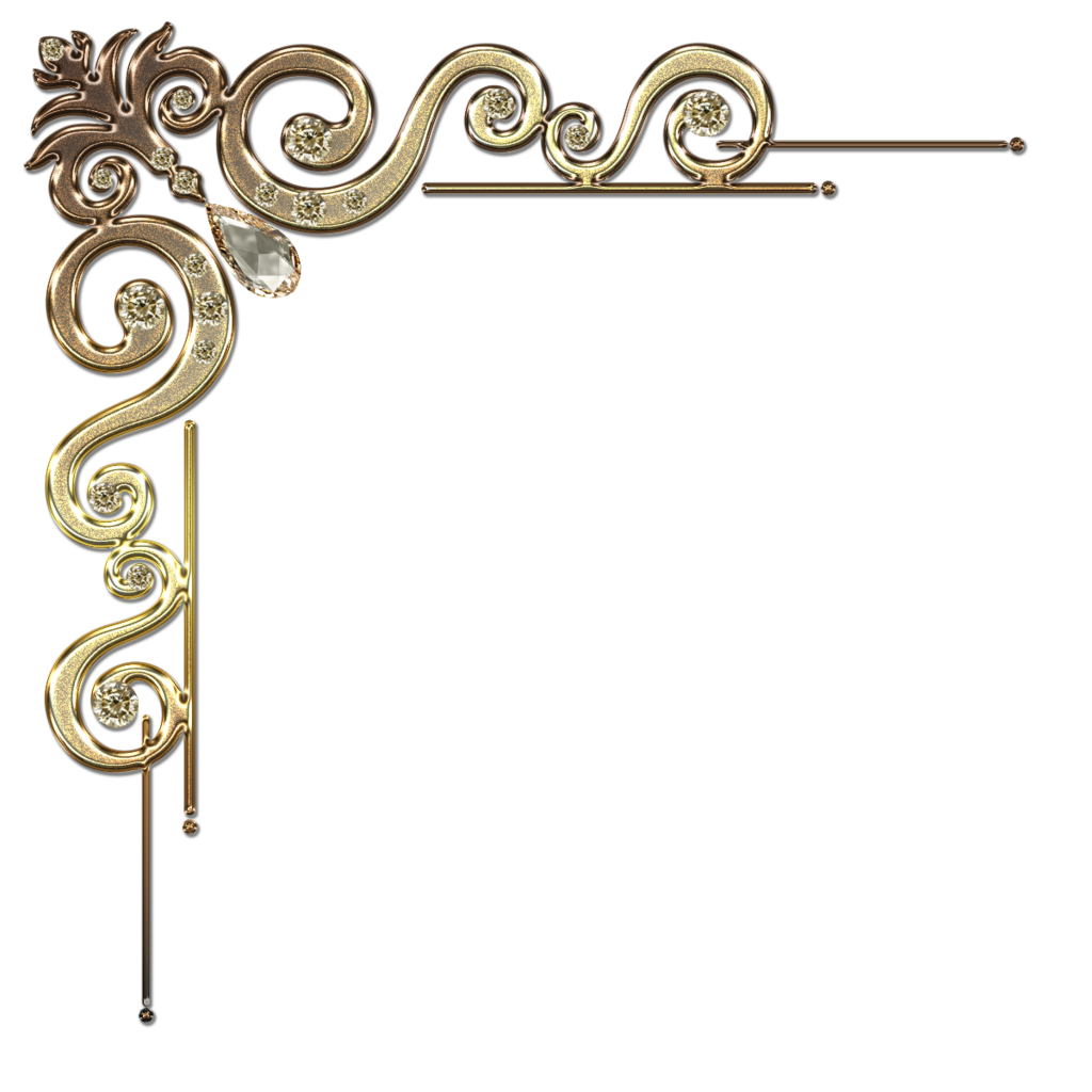 gold frame border clip art