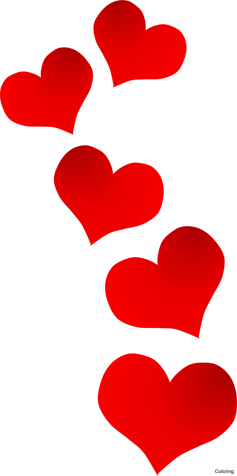 red heart clipart with no background