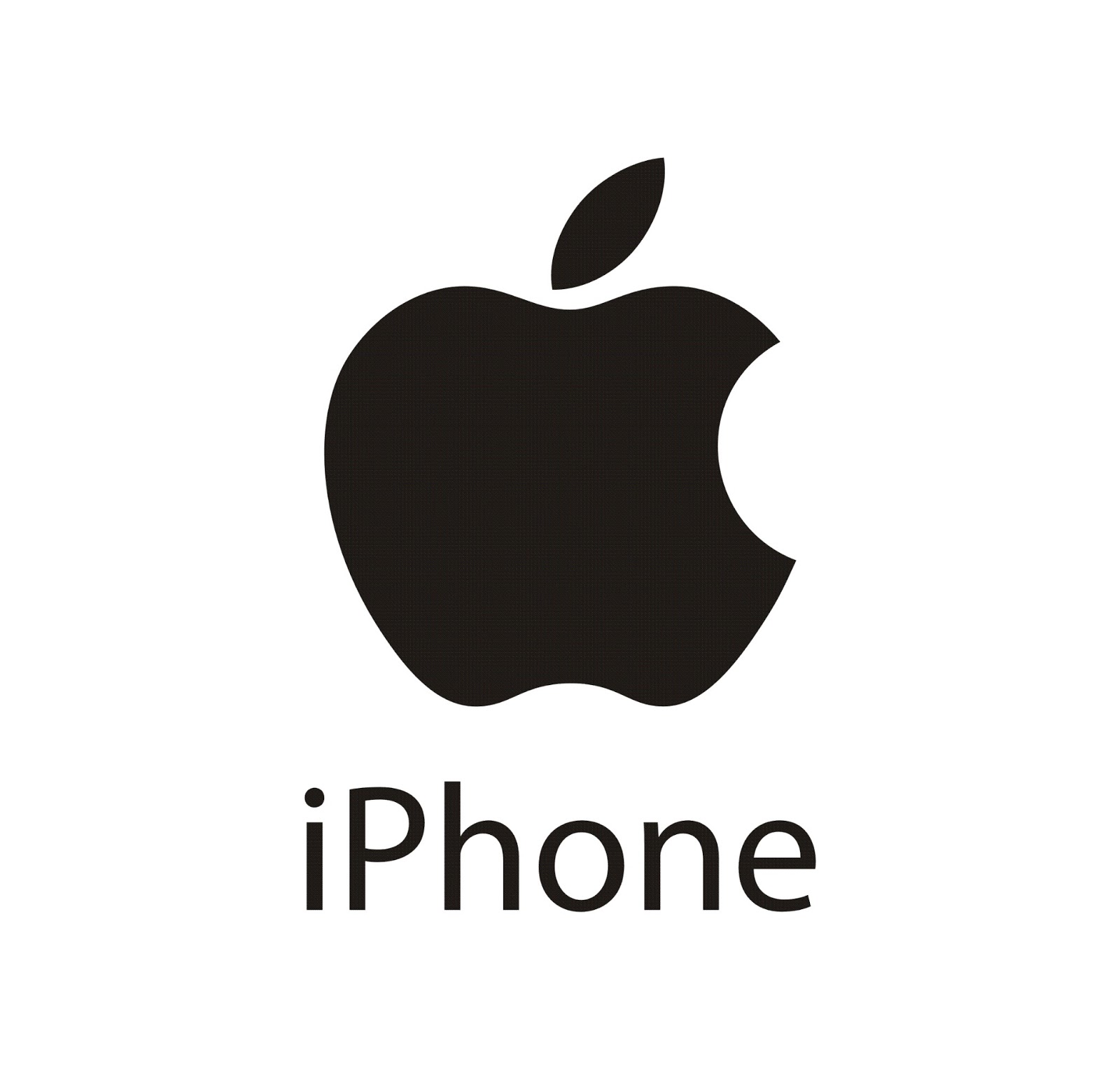 apple iphone logo vector