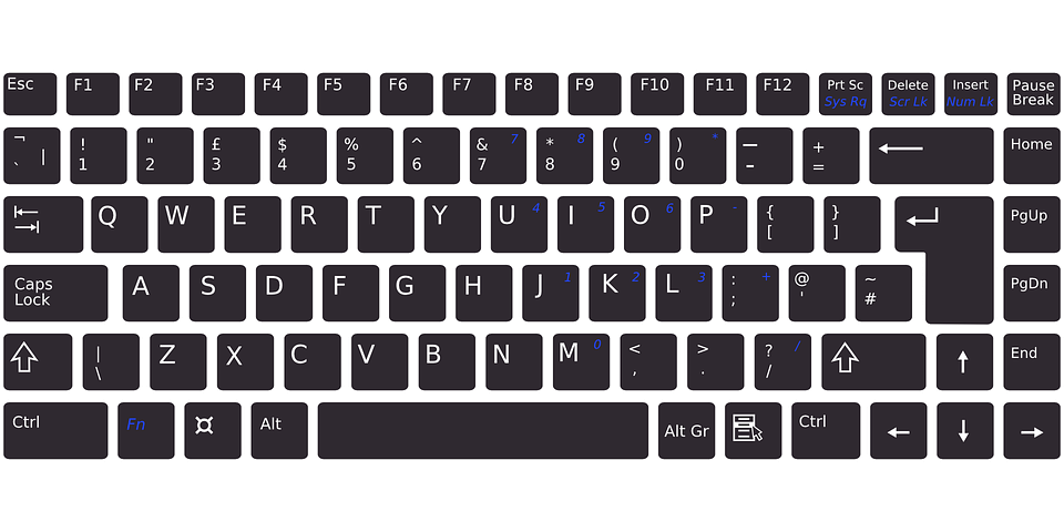 Computer keyboard , black keyboard transparent background PNG clipart