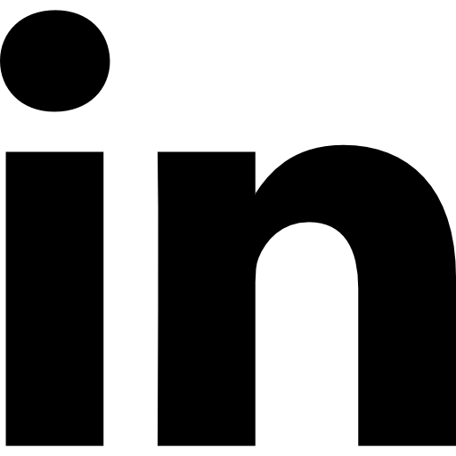 linkedin logo white png