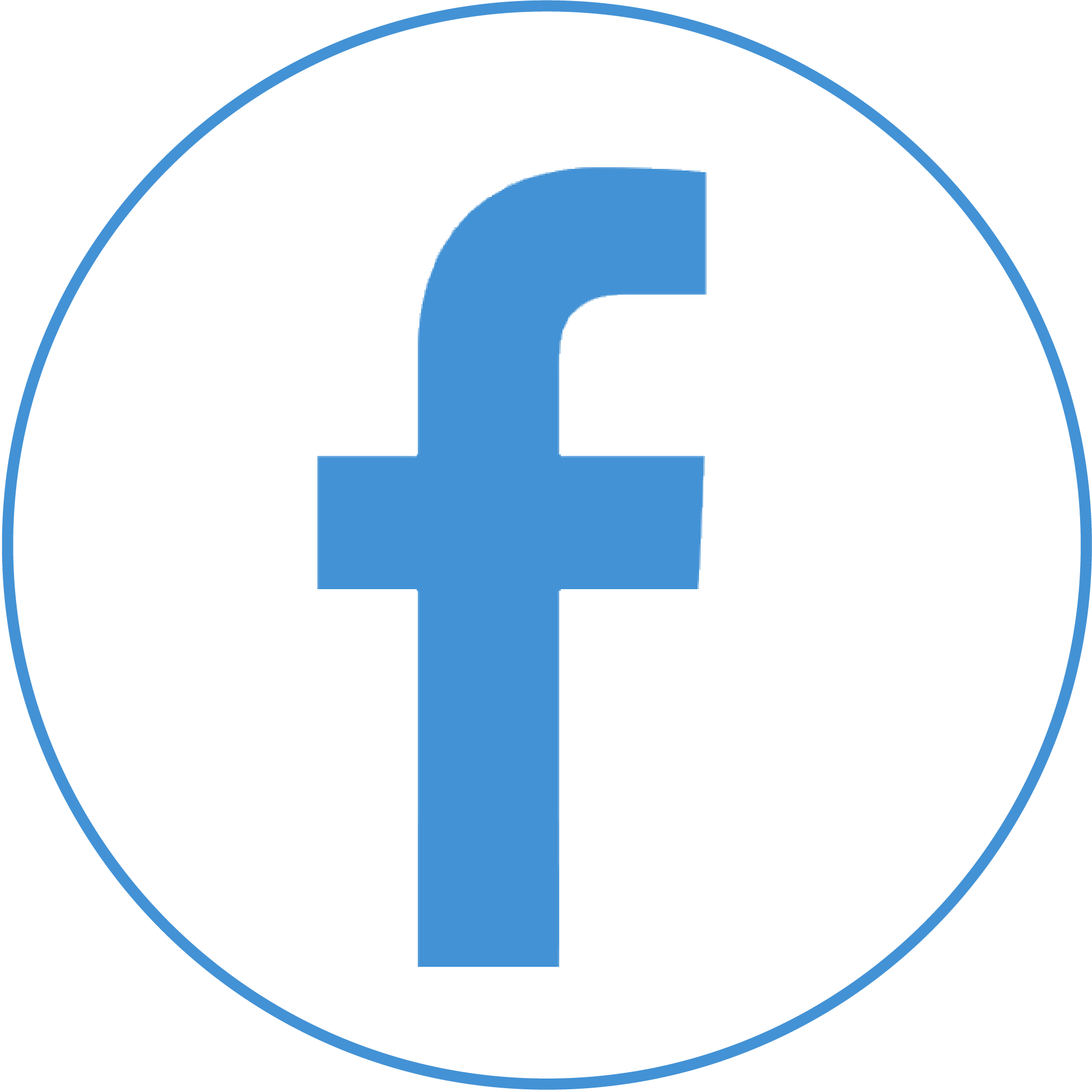 Round Blue Facebook Logo PNG Free Download