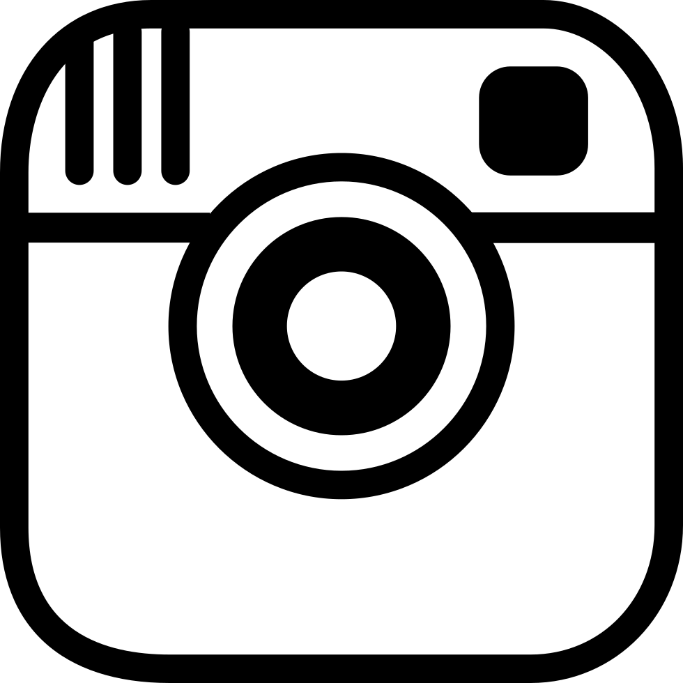 Circle Instagram Logo Black White