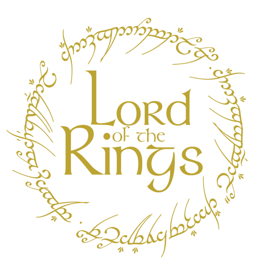 lord of the rings title no background