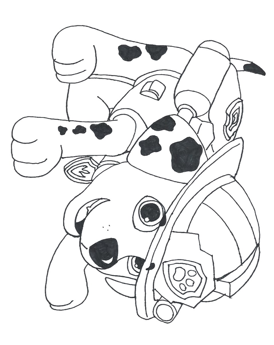 Marshall paw patrol coloring pages photo #2625 - Free Transparent PNG Logos