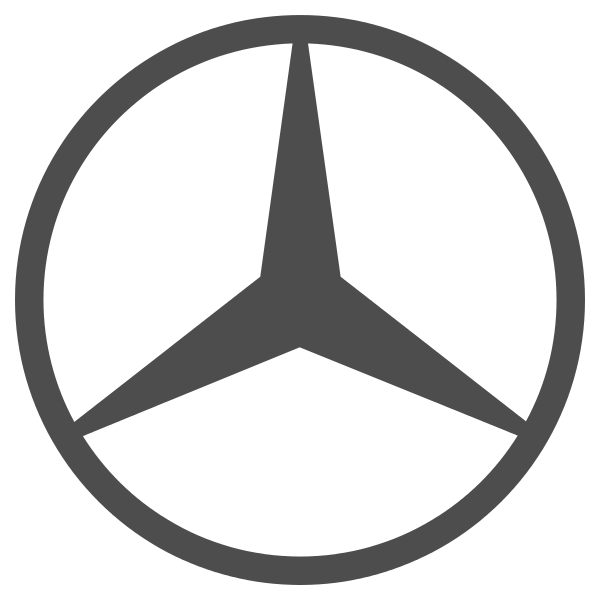Mercedes-Benz GLC-Class Car Mercedes-Benz Sprinter Daimler AG, Mercedes logo  , black and white Mercedes-Benz logo illustration transparent background PNG  clipart | HiClipart