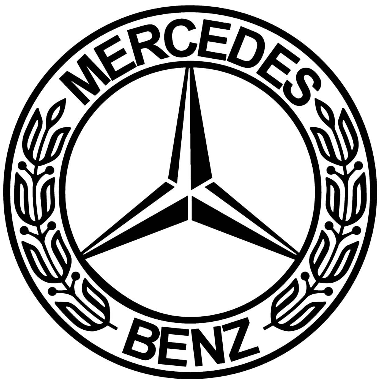 mercedes benz logo transparent background