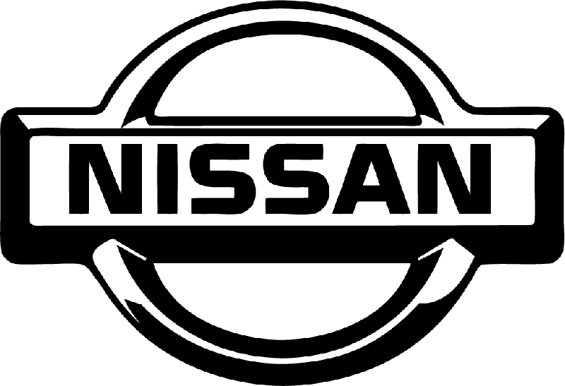 Nissan car logo Black and White Stock Photos & Images - Alamy