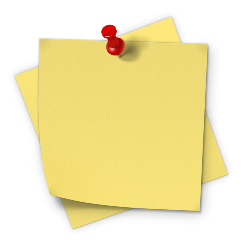 Post It Note PNG Transparent Images Free Download, Vector Files