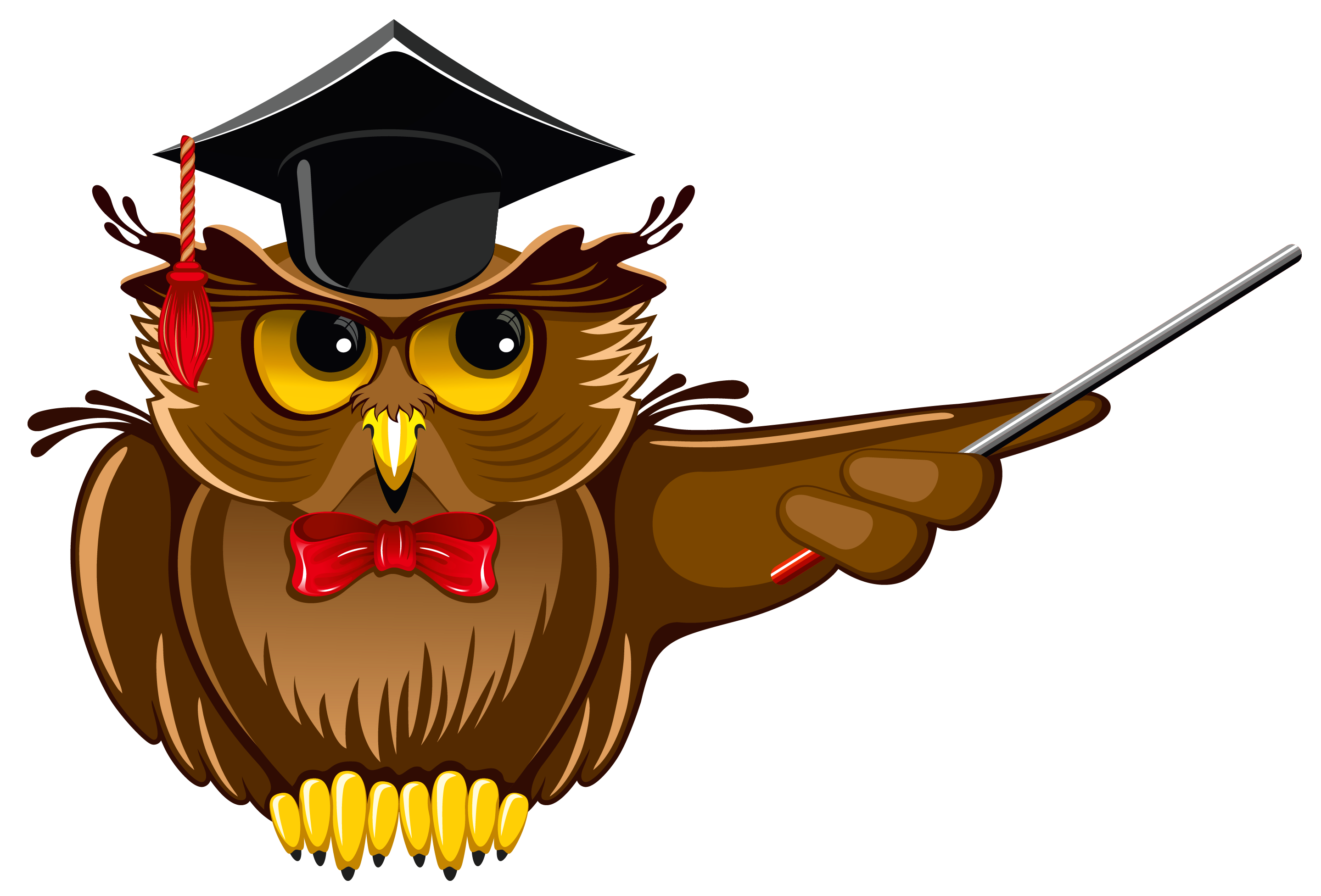 cute school owl clipart