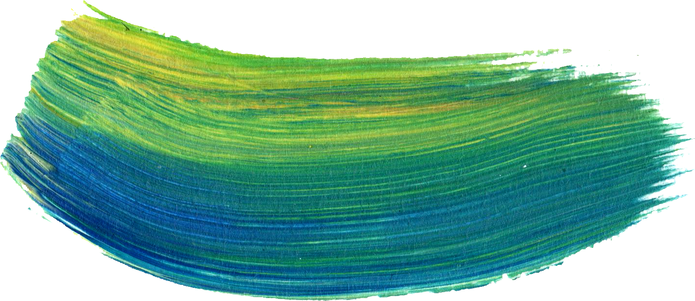 colorful paint brush strokes transparent #8762