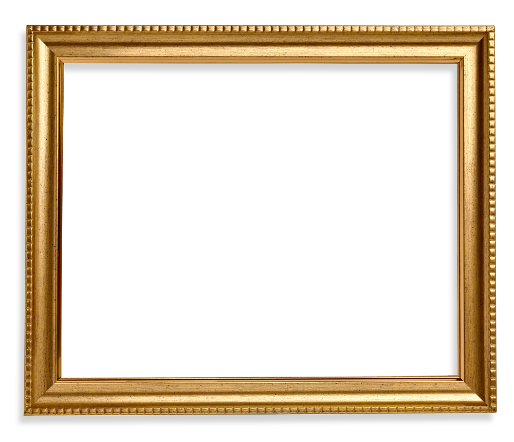 gold picture frame square frame transparent #39647