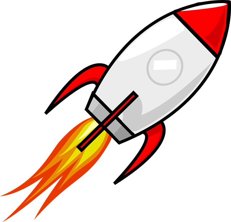 rocket space ship vector graphic pixabay #19665