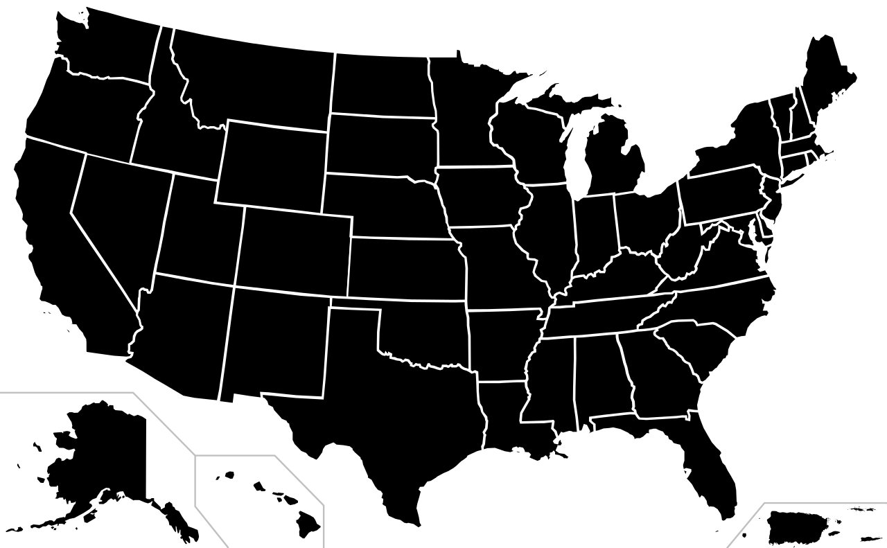 Usa Map PNG - Transparent Blank Use Map Images - Free Transparent PNG Logos