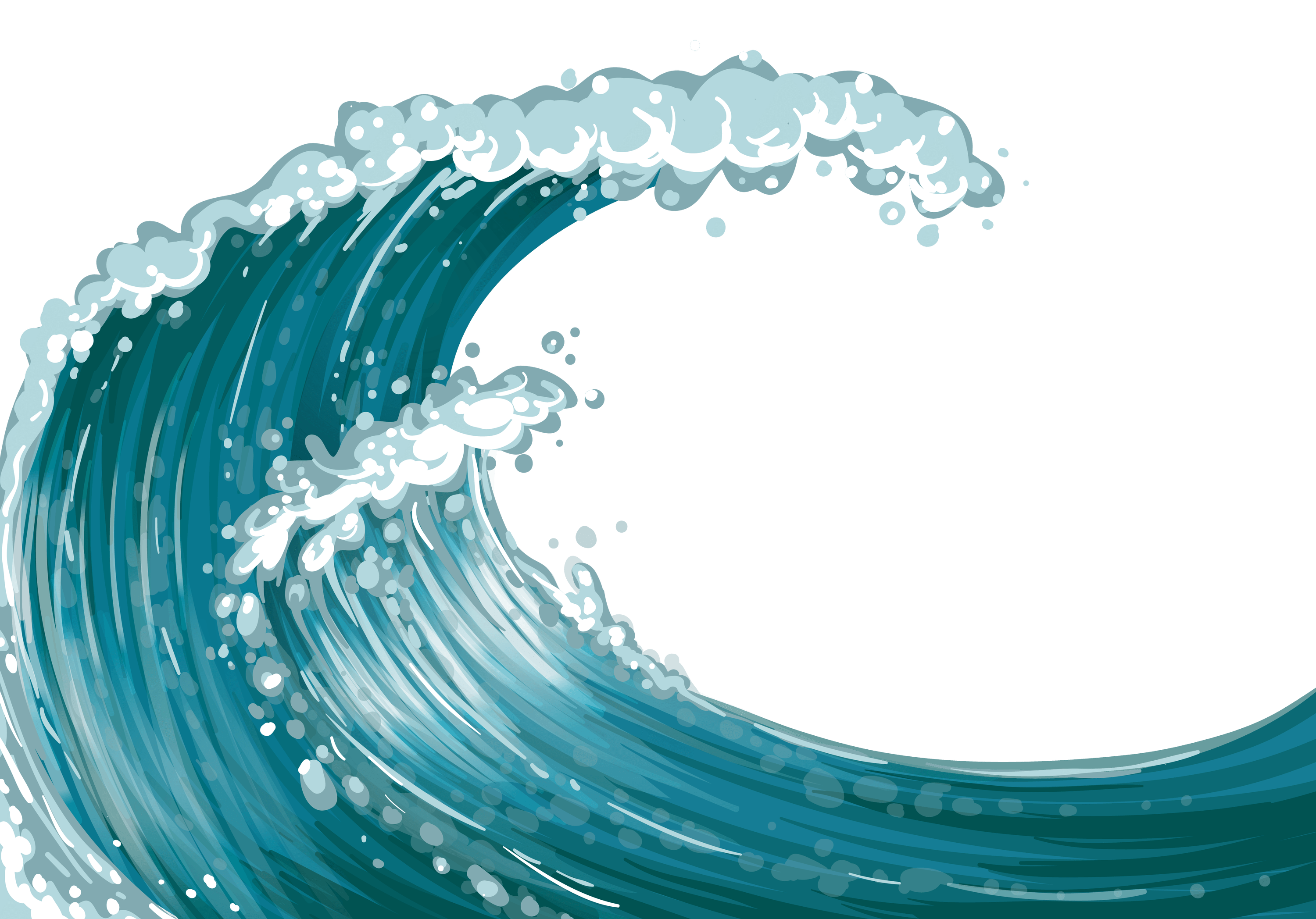 sea wave transparent background #41440