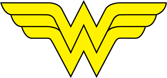 wonder woman yellow logo #1059