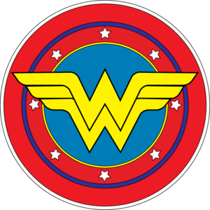 w circle logo of wonder women png #1062