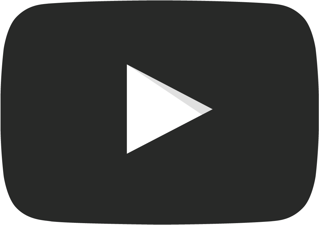 Black youtube 4 icon - Free black site logo icons